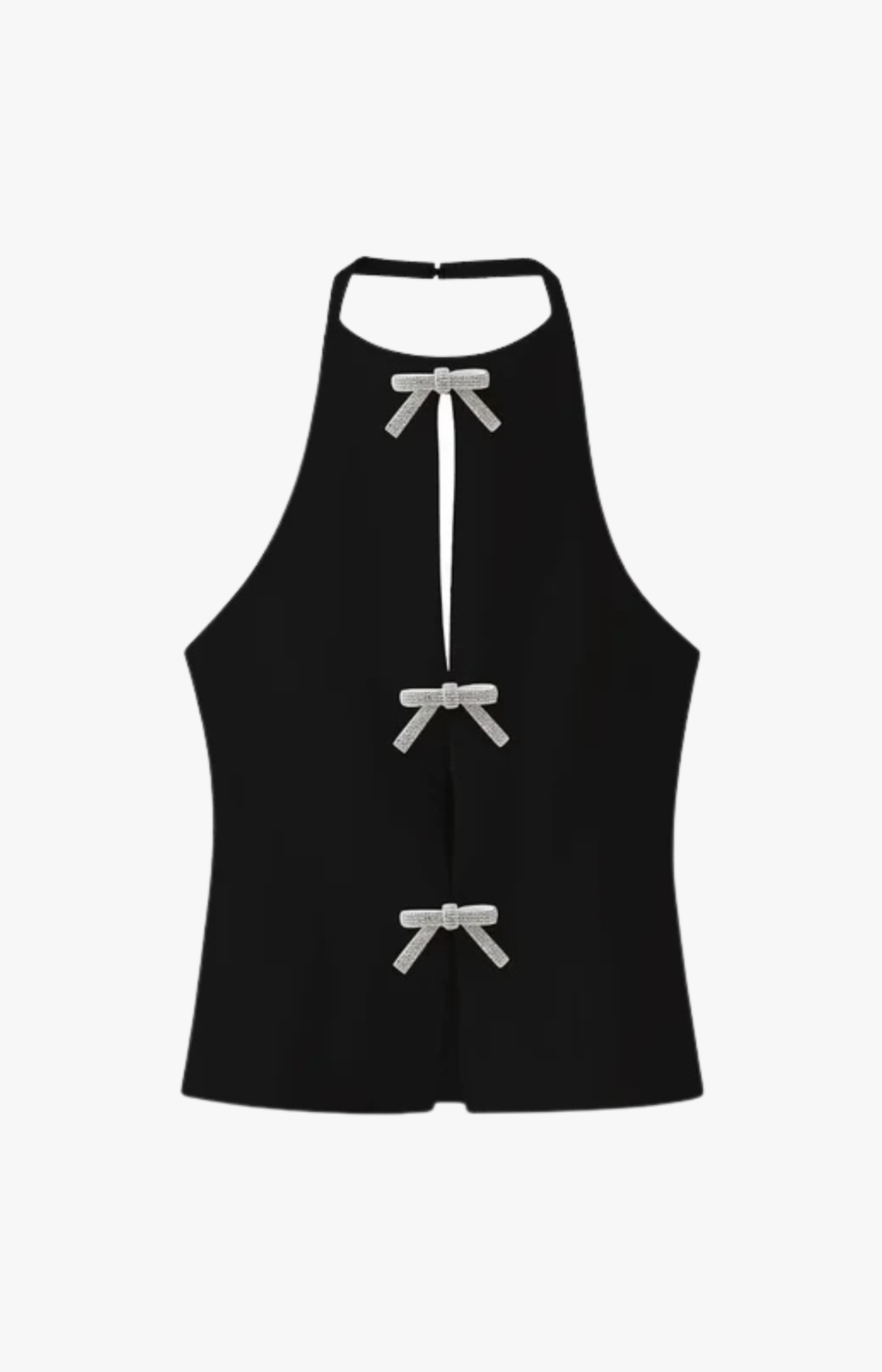 "Glitter" Top mit Schleifen